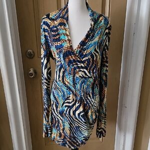VENUS Multicolor Long Sleeve Dress